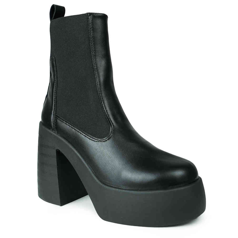Altercore - Ebony Bottes de plate-forme - Noir